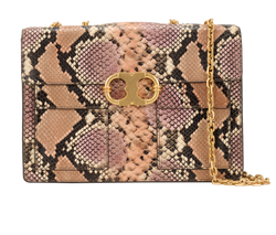 Gemini Link Shoulder Bag, Leather, Pink, MIC, DB, 2*
